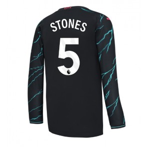 Manchester City John Stones #5 Replica Third Stadium Shirt 2023-24 Long Sleeve